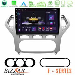 BIZZAR U-F-FD0919A F Series 8Core Android14 4+64GB Ford Mondeo 2007-2010 AUTO A/C Navigation Multimedia Tablet 10" Με Carplay & Android Auto