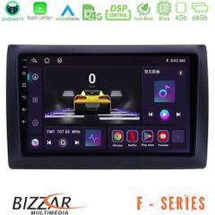 BIZZAR U-F-FT0824 F Series 8Core Android14 4+64GB Fiat Stilo Navigation Multimedia Tablet 9" Με Carplay & Android Auto