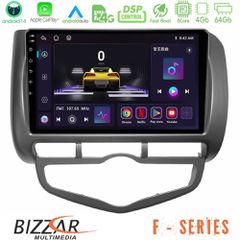 BIZZAR U-F-HD0893 F Series 8Core Android14 4+64GB Honda Jazz 2002-2008 (Auto A/C) Navigation Multimedia Tablet 9" Με Carplay & Android Auto