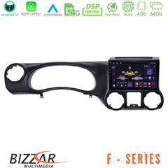 BIZZAR U-F-JP0787 F Series 8Core Android14 4+64GB Jeep Wrangler 2011-2014 Navigation Multimedia Tablet 10" Με Carplay & Android Auto