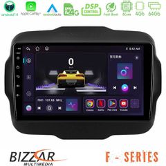 BIZZAR U-F-JP134 F Series 8Core Android14 4+64GB Jeep Renegade 2015-2019 Navigation Multimedia Tablet 9" Με Carplay & Android Auto