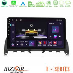 BIZZAR U-F-MB0842 F Series 8Core Android14 4+64GB Mercedes C Class W204 Navigation Multimedia Tablet 9" Με Carplay & Android Auto