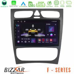 BIZZAR U-F-MB0925 F Series 8Core Android14 4+64GB Mercedes C Class (W203) Navigation Multimedia Tablet 9" Με Carplay & Android Auto