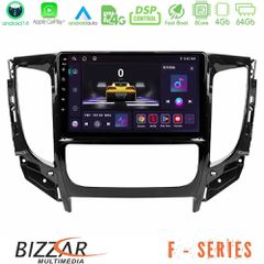 BIZZAR U-F-MT0719 F Series 8Core Android14 4+64GB Mitsubishi L200 2016- & Fiat Fullback (Auto A/C) Navigation Multimedia Tablet 9" Με Carplay & Android Auto