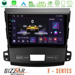 BIZZAR U-F-MT662 F Series 8Core Android14 4+64GB Mitsubishi Outlander/Citroen C-Crosser/Peugeot 4007 Navigation Multimedia Tablet 9" Με Carplay & Android Auto