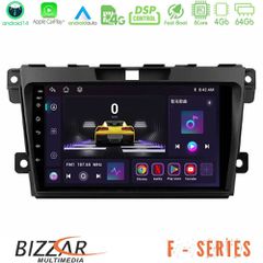 BIZZAR U-F-MZ968 F Series 8Core Android14 4+64GB Mazda CX-7 2007-2011 Navigation Multimedia Tablet 9" Με Carplay & Android Auto