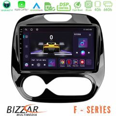 BIZZAR U-F-RN748A F Series 8Core Android14 4+64GB Renault Captur 2013-2019 (Auto AC) Navigation Multimedia Tablet 9" Με Carplay & Android Auto