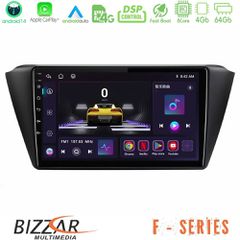 BIZZAR U-F-SK0150 F Series 8Core Android14 4+64GB Skoda Fabia 2015-2021 Navigation Multimedia Tablet 9" Με Carplay & Android Auto