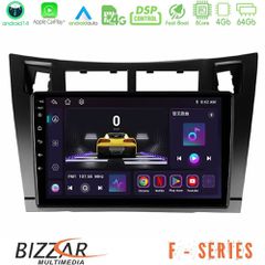BIZZAR U-F-TY626B F Series 8Core Android14 4+64GB Toyota Yaris Navigation Multimedia Tablet 9" (Μαύρο Χρώμα) Με Carplay & Android Auto