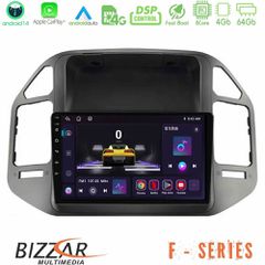 BIZZAR U-F-MT0878 F Series 8Core Android14 4+64GB Mitsubishi Pajero 2002-2006 Navigation Multimedia Tablet 9" Με Carplay & Android Auto