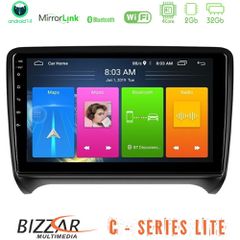 BIZZAR U-C-AU0828 C Series Lite 4Core Android14 2+32GB Audi TT B7 Navigation Multimedia Tablet 9"