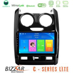 BIZZAR U-C-DC0430 C Series Lite 4Core Android14 2+32GB Dacia Duster 2014-2018 Navigation Multimedia Tablet 9"