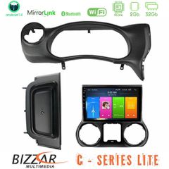BIZZAR U-C-JP0788 C Series Lite 4Core Android14 2+32GB Jeep Wrangler 2014-2017 Navigation Multimedia Tablet 10"