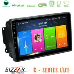 BIZZAR U-C-MB0566 C Series Lite 4Core Android14 2+32GB Mercedes C/CLK/G Class (W203/W209) Navigation Multimedia Tablet 9"