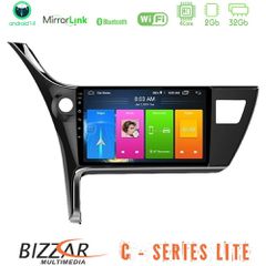 BIZZAR U-C-TY0158 C Series Lite 4Core Android14 2+32GB Toyota Corolla 2017-2018 Navigation Multimedia Tablet 10"