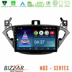 BIZZAR U-ND3-OP0425 ND3 Series 8Core Android15 2+64GB Opel Corsa E/Adam Navigation Multimedia Tablet 9"