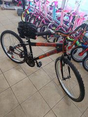 All - Mountain 2026 24" GB ΟΝΕ ΜΑΥΡΟ/ΚΟΚΚΙΝΟ 18sp + Δώρο κράνος αξίας 32€ !