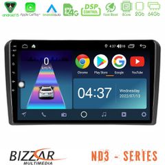 BIZZAR U-ND3-MT3005 ND3 Series 8Core Android15 2+64GB Mitsubishi Outlander 2002 – 2007 Navigation Multimedia Tablet 10"