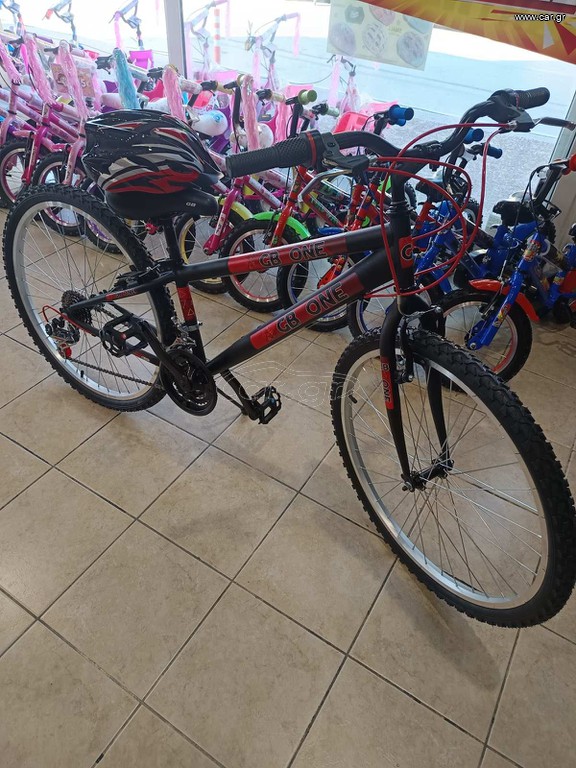 All - Mountain 2026 26" GB ONE ΜΑΥΡΟ/ΚΟΚΚΙΝΟ 18sp + Δώρο κράνος αξίας 32€ !