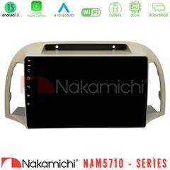 NAKAMICHI U-N84-NS0012 NAM5710 Series 8Core Android13 4+64GB Nissan Micra K12 2002-2010 Navigation Multimedia Tablet 9"