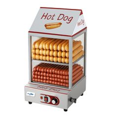 Βιτρίνα Θερμαινόμενη Επιτραπέζια Hot Dog Με Βρυσάκι Αποστράγγισης 34,5x40,5x64,5Cm DYNAMIC - Καινούργια.