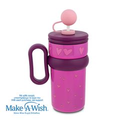 Nava Θερμός Tumbler Παιδικό Ανοξείδωτο Με Πλαστικό Καλαμάκι We Care Pink Unicorn 540ml-thumb-1