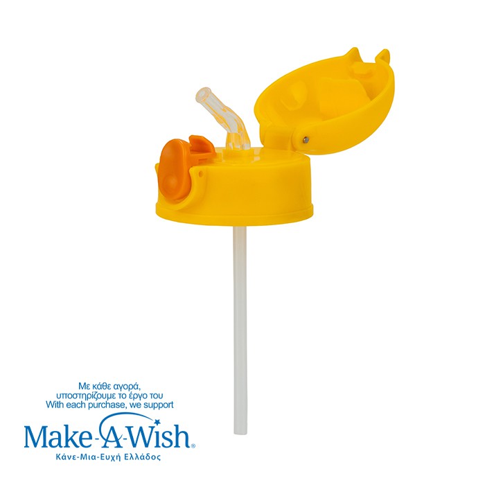 Nava Ανταλλακτικό Καπάκι Με Καλαμάκι We Care Yellow Duck