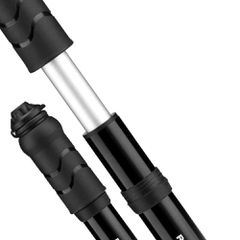 Rockbros 810PCS-HP Mini Hand Bicycle Pump with Presta & Schrader Hose - Black-thumb-1