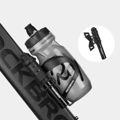 Rockbros 810PCS-HP Mini Hand Bicycle Pump with Presta & Schrader Hose - Black-thumb-2