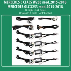 DIGITAL IQ DIQ AMBIENT 8161 CIC - BENZ C (W205) - GLC (X253) mod. 2015-2018 (Digital iQ Ambient Light for Mercedes C (W205) - GLC (X253) mod. 2015-2018 with 10 Lights)