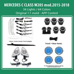 DIGITAL IQ DIQ AMBIENT 8161 DCL2 (FK) - BENZ C (W205) (Digital iQ Ambient Light for Mercedes C (W205) mod.2015-2018 with 34 Lights FULLKIT)