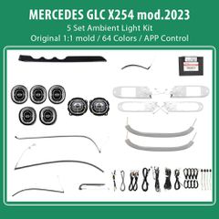 DIGITAL IQ DIQ AMBIENT 8173 BJE5 - BENZ GLC (X254) (Digital iQ Ambient Light for Mercedes GLC (X254) mod. 2023> with 5 Set Kit)