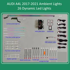 DIGITAL IQ DIQ AMBIENT AUDI A4L LASER (8W) DYN mod. 2017-2021 (Digital iQ Ambient Light for Audi A4L mod. 2017-2021, 26 Lights)