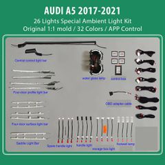 DIGITAL IQ DIQ AMBIENT AUDI A5 (F5) mod. 2017-2021 (Digital iQ Ambient Light for Audi A5 mod. 2017-2021 with 26 Lights)