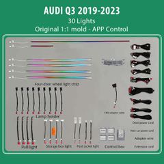 DIGITAL IQ DIQ AMBIENT AUDI Q3 (F3) TRIM mod.2019> (Digital iQ Ambient Light Audi Q3 mod. 2019>, 30 Lights)