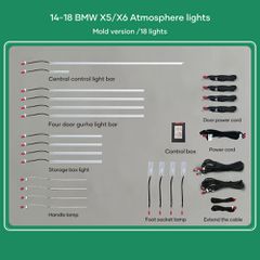 DIGITAL IQ DIQ AMBIENT BMW X5-X6 (F15-F16) (Digital iQ Ambient Light for BMW X5 (F15) / X6 (F16) mod. 2014-2018 with 18 Lights, 11 Colours)