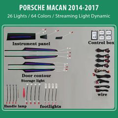 DIGITAL IQ DIQ AMBIENT PORSCHE MACAN (95B) TRIM mod. 2014-2018 (Digital iQ Ambient Light for Porsche Macan mod. 2014-2018 with 24 Lights)