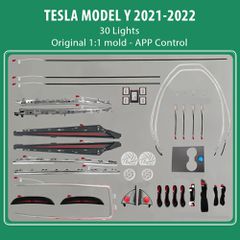 DIGITAL IQ DIQ AMBIENT TESLA MODEL Y (FK) mod. 2021> FULL KIT (Digital iQ Ambient Light for Tesla Model Y mod. 2021> WITH 30 Lights Full Kit)