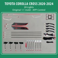 DIGITAL IQ DIQ AMBIENT TOYOTA COROLLA CROSS (XD10) mod. 2020> (Digital iQ Ambient Light for TOYOTA COROLLA CROSS mod. 2020> with 20 Lights)