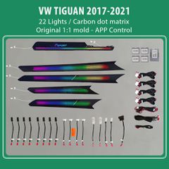 DIGITAL IQ DIQ AMBIENT VW TIGUAN II (FK) mod. 2017-2024 (Digital iQ Ambient Light for VW Tiguan mod. 2017-2024 with 22 Lights)