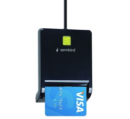 Gembird FD2-SCR USB smart card reader, black
