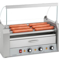 Μηχάνημα Επιτραπέζιο Hot Dog Roller Με 7 Κυλίνδρους 58x33x51,5Cm DYNAMIC - Καινούργιο.