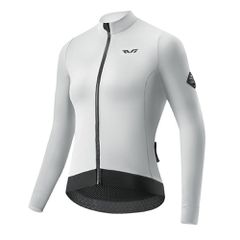 Rockbros YDWT006 TVI women's cycling jersey insulated autumn/winter L - white and gray