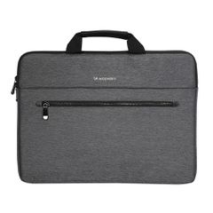 Wozinsky WTL-15 15.6" Laptop Bag with Handle and Metal Zipper - Gray