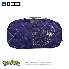 HORI - Puff Pouch (Espeon & Umbreon) for Nintendo Switch 2 - Purple - Mid-size / Nintendo Switch 2