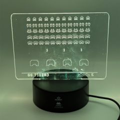 Space Invaders - Acrylic Lamp-thumb-4