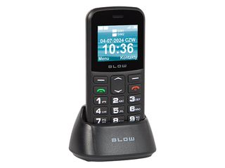 BLOW Black Senior Phone with Stand S18D