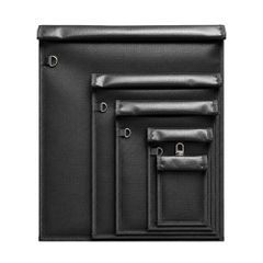 Set of 5 Fireproof OTN-5 RFID Signal Blocking Bags - Black