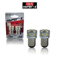 ΛΑΜΠΑ ΠΙΣΩ ΣΤΙΟ LED ΛΕΥΚΗ (12V-21/5W) (HYPER-X)