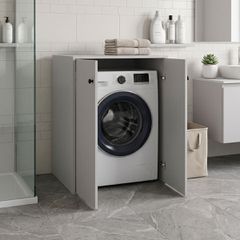 Ντουλάπι πλυντηρίου Bathy pakoworld λευκό 70x66x90εκ